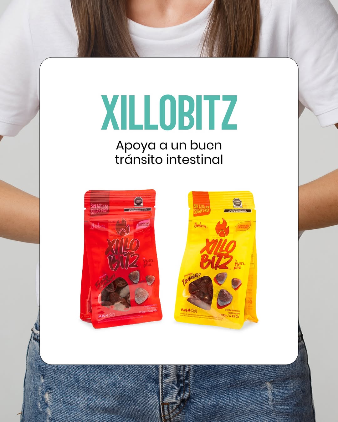Gomitas Enchiladas Sin Azúcar Xillobitz Fresa 150g | Bajo en Calorías | Keto