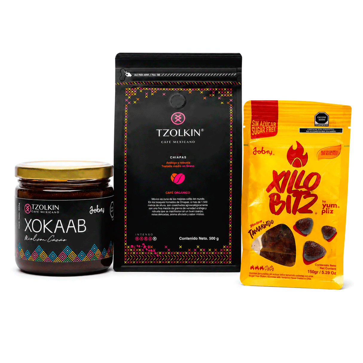 Good Morning Pack | Café Orgánico Tzolkin + Xokaab Cacao + Xillobitz Sin Azúcar