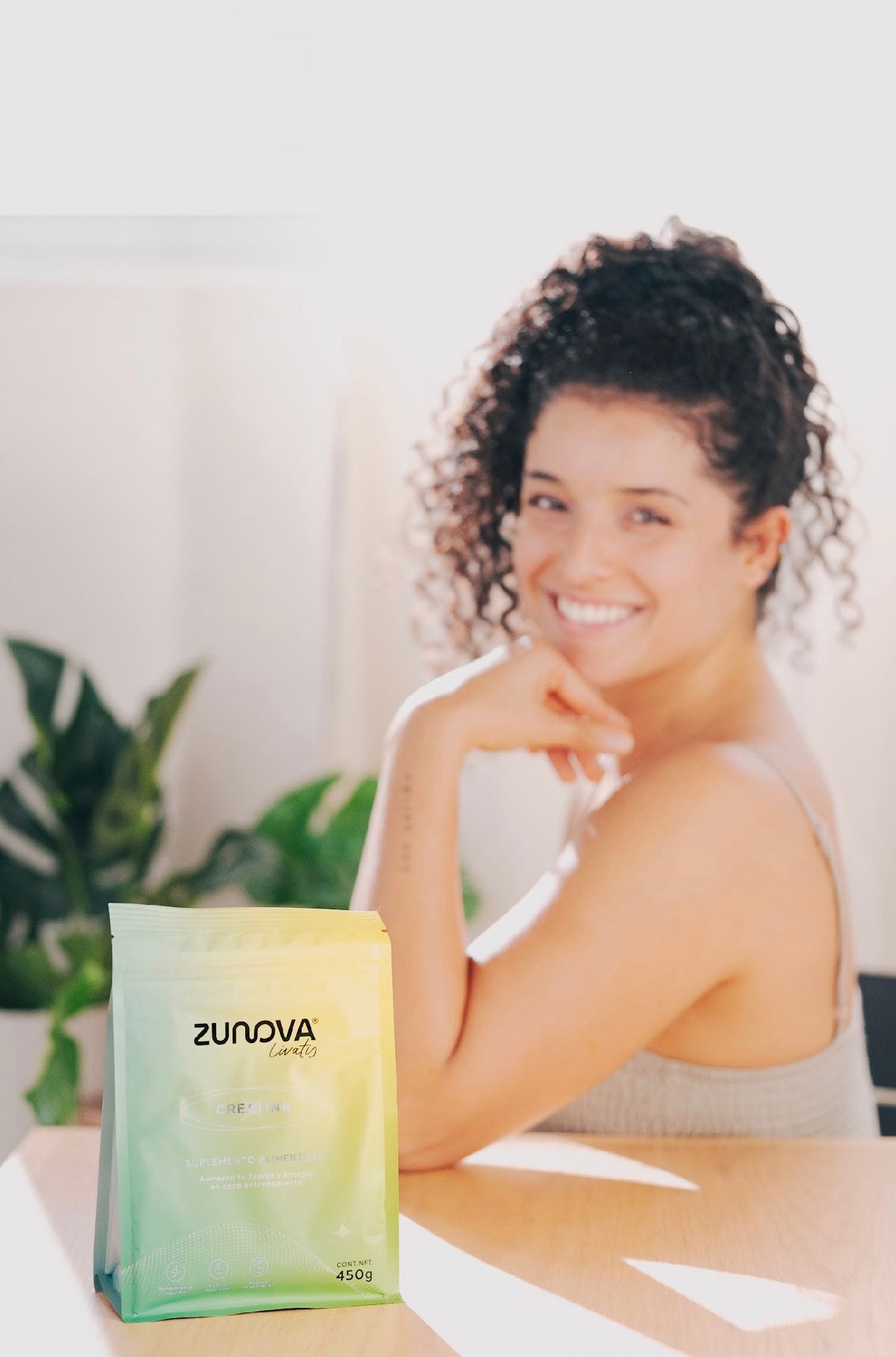 Creatina Monohidratada Micronizada 450g | 90 Porciones · Zunova