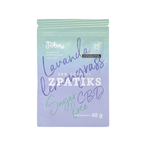 Zpatiks Gomitas Sin Azúcar Relajantes | 20 Gomitas 40g · Lavanda y Lemongrass · Bienestar Natural · Keto Friendly
