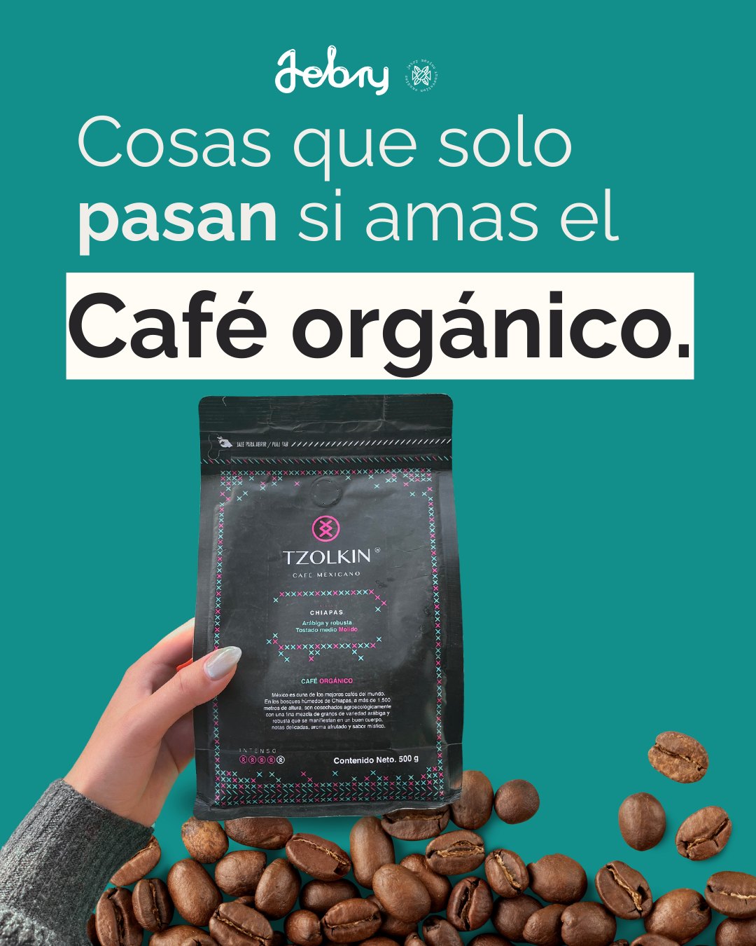 Tzolkin Café Orgánico Molido Blend Arábiga y Robusta 500 gramos