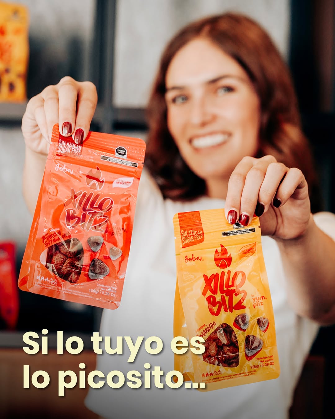 Xillobitz Gomitas Enchiladas Sin Azúcar Sabor Fresa