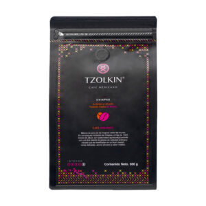TZOLKIN CAFÉ ORGÁNICO EN GRANO BLEND ARÁBIGA Y ROBUSTA EUROPEA