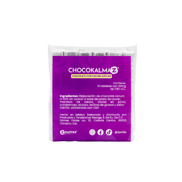 Zpatiks chocokalmaz chocolate sin azúcar